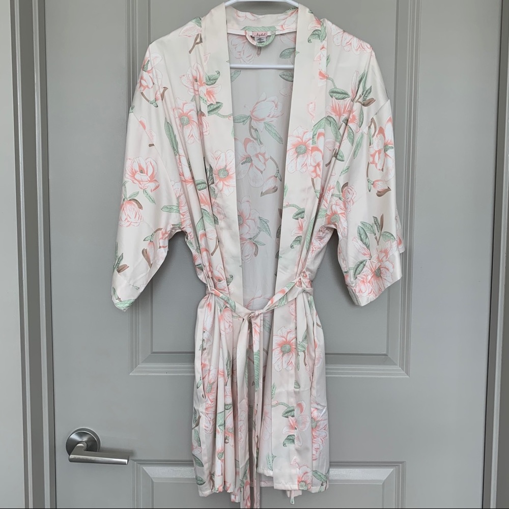 Silky Floral Robe